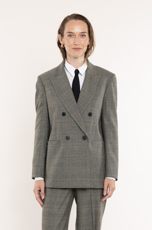Plaid jacket with lining