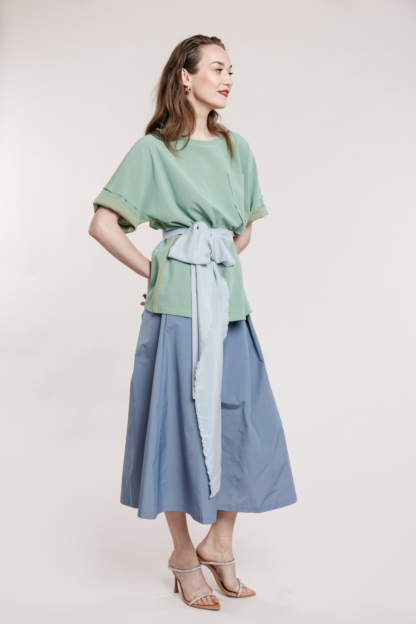 Zaļš oversize T krekls