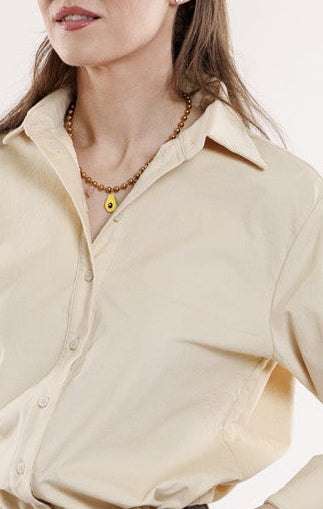 Velveta krekls maigi dzeltenā tonī