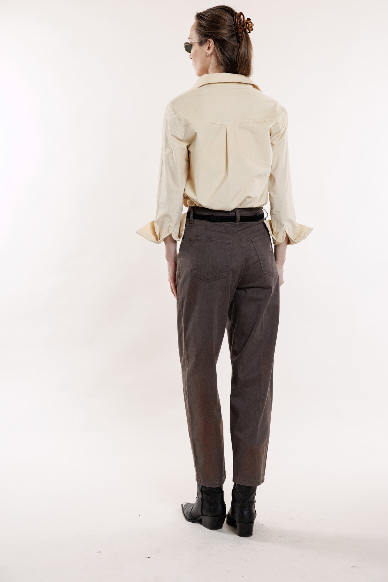 Brūnas džinsa bikses