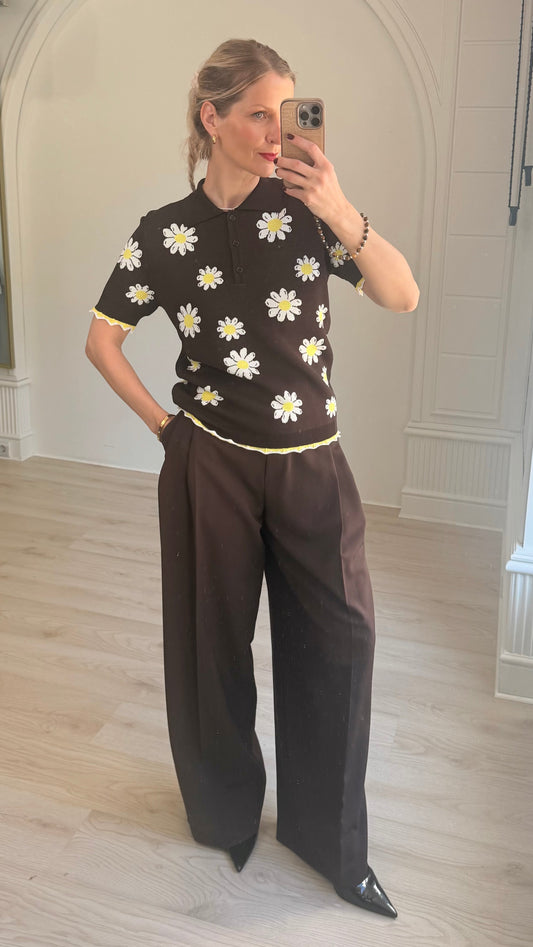 Polo ar margrietiņām